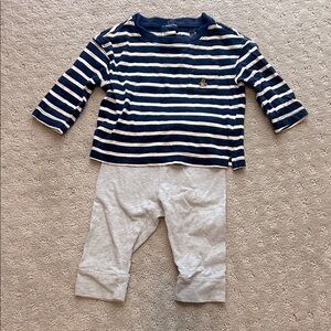 Baby Gap Organic Cotton Striped Outfit Sz. 3-6months